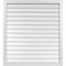 Ekena Millwork Vertical Surface Mount PVC Gable Vnt: Non-Functional, w/2"W x 1-1/2"H, Brickmould Frame, 38"W x 42"H GVPVE38X4202SN - alternate 1